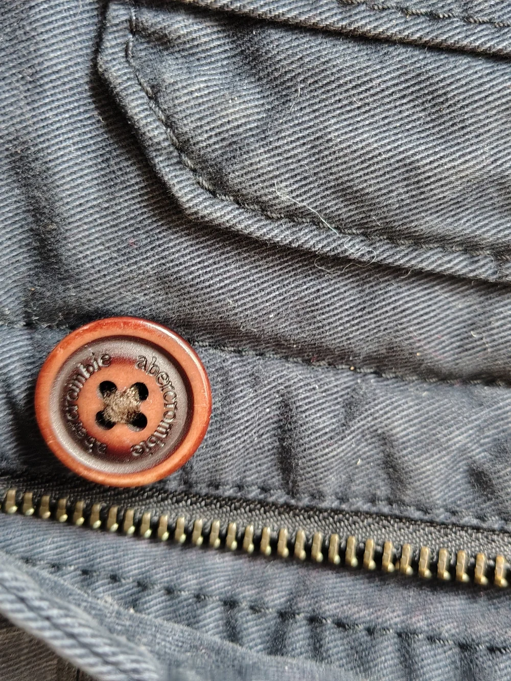 Abercrombie & Fitch Dark Navy Military-Style Field Jacket